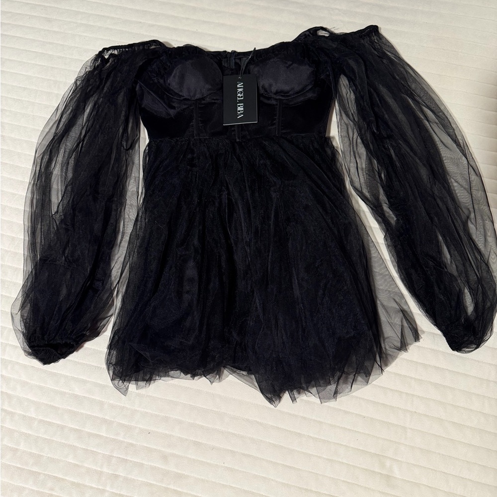 Angel Biba Black Long Sleeve Dress